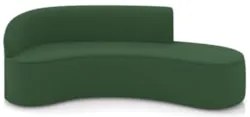 Sofá 4 Lugares Para Sala 220cm Orgânico Wendi Veludo Verde I01 - Mpoz