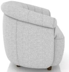 Sofá 2 Lugares 150cm Namoradeira Lykan Linho Cinza Z32 - Mpozenato