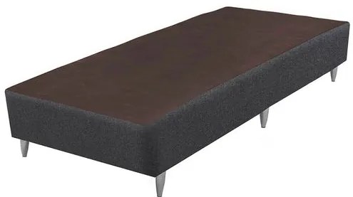 Base Sommier de Cama Box Alta Linho Cinza Solteiro 88cm - 70688 Sun House