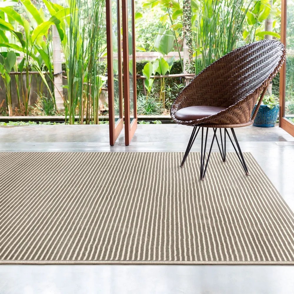 Tapete Chevron Prata 04/47 150x200cm T01 - D'Rossi