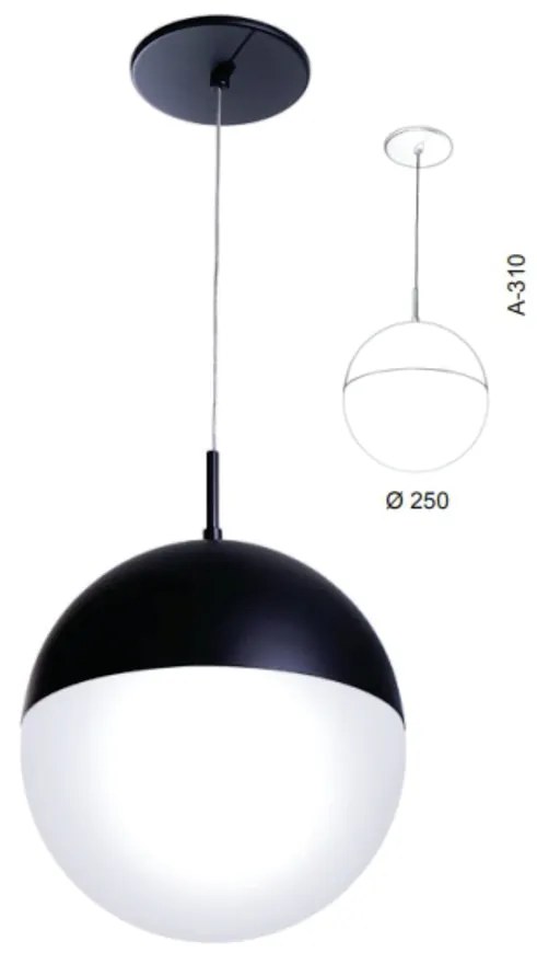 Pendente Globo Ø25X31Cm Metal E Globo Ø25Cm 01Xe27 |Old Artisan Pd-551... (GRAFITE / COBRE FOSCO, CLEAR (TRANSPARENTE))