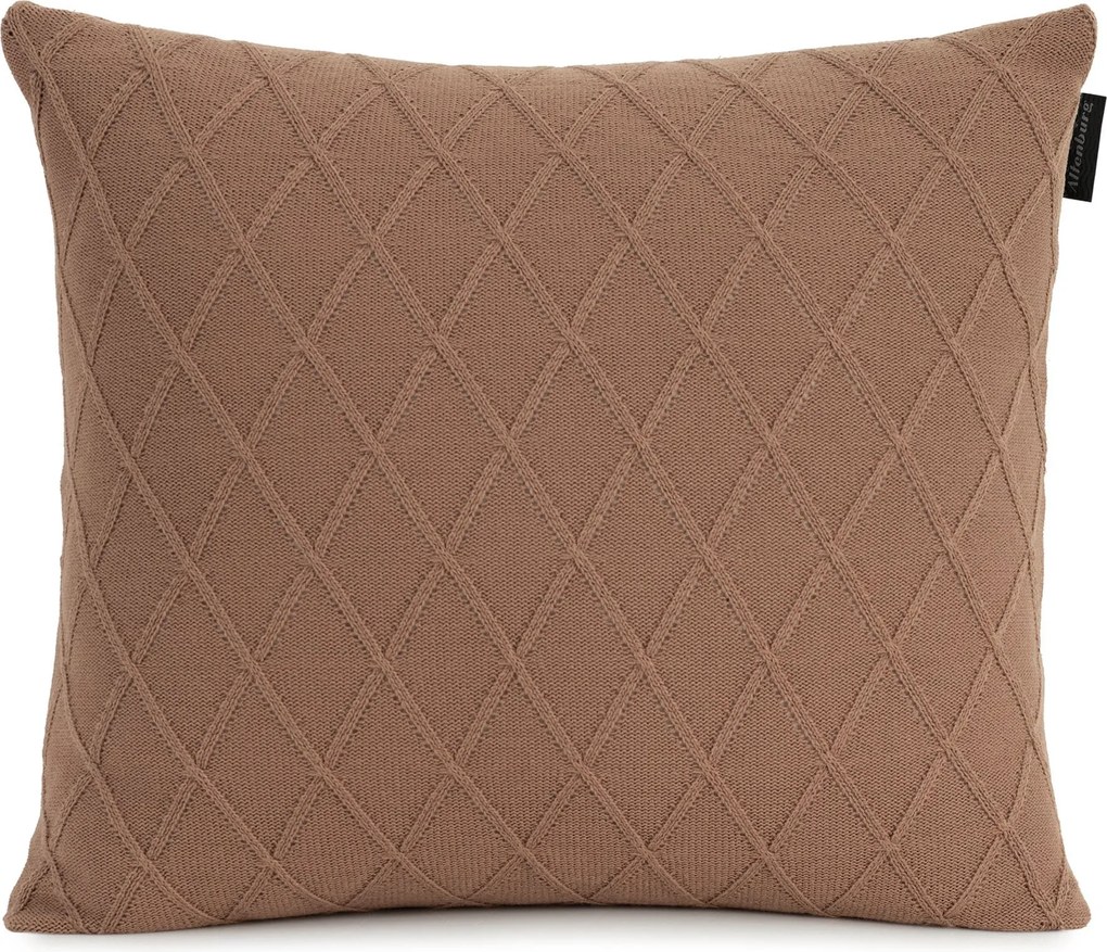 Almofada de Tricô Altenburg Amara 45x45 - Marrom Mocha Marrom Mocha