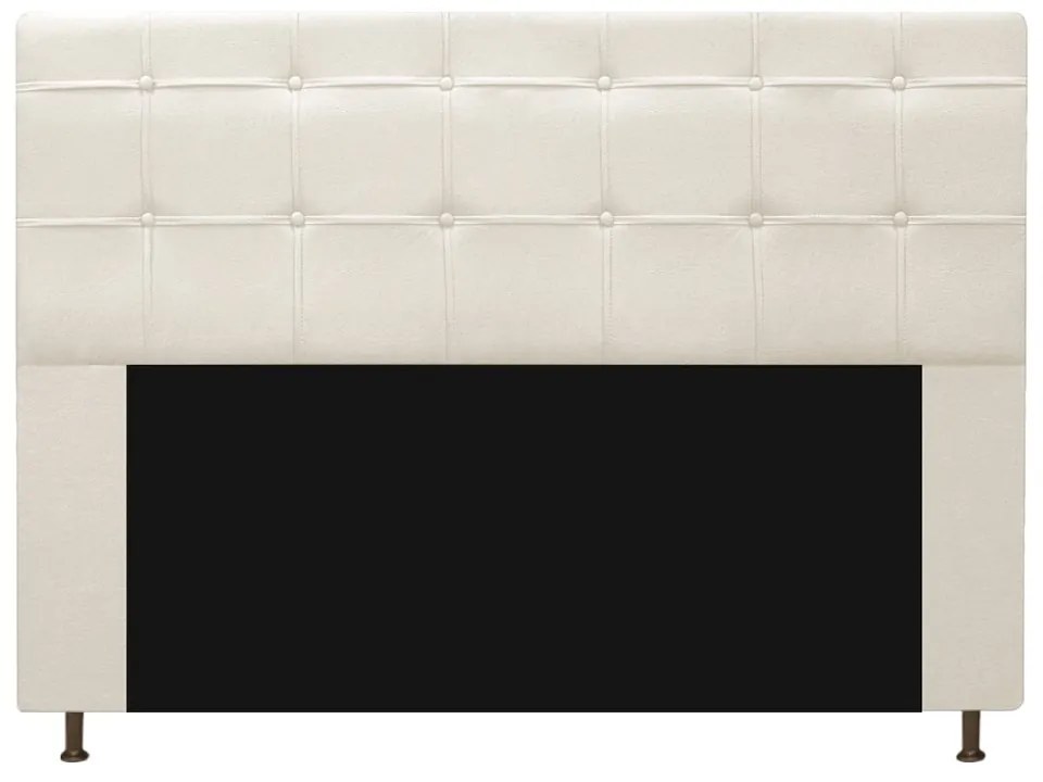 Kit Cabeceira e Calçadeira Baú Estofada Mel 195 cm King Size Com Capitonê Corano Bege - ADJ Decor