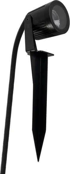 Espeto Led Aluminio Preto 6,5W 520Lm Ip67 3000K S.Ground