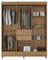 Guarda Roupa Casal 8 Portas 2 Com Espelho Elite 2 Gavetas Munique D02