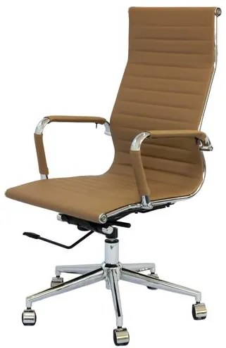 Cadeira Eames Alta Caramelo Base Cromada - 25608 Sun House