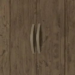 Guarda Roupa Casal 162cm Com Espelho Cuban Castanho Wood Z17 - Mpozena
