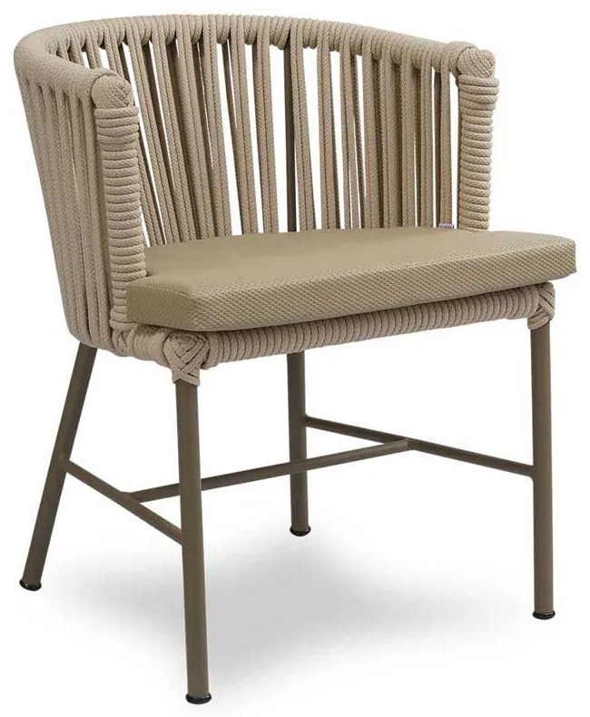 Cadeira Jurerê Área Externa Trama Corda Náutica Estrutura Alumínio Eco Friendly Design Scaburi