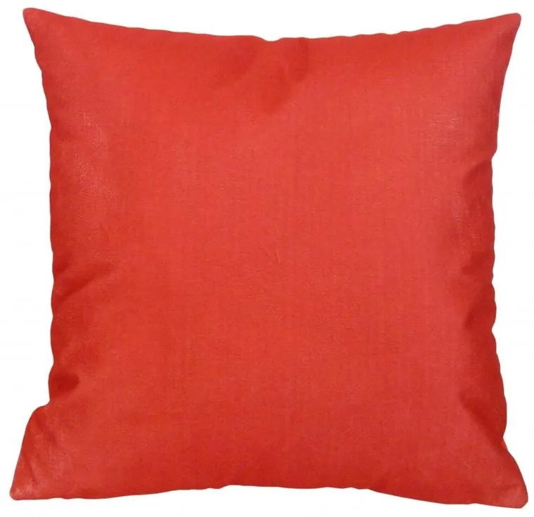 Capa de Almofada Suede Suprema em Tons Verde e Vermelho - Lisa vermelha - 50x50cm