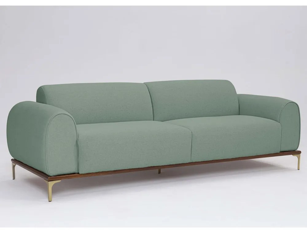 Sofá 3 Lugares Tóquio D07 230cm Linho Mercla Verde - D'Rossi