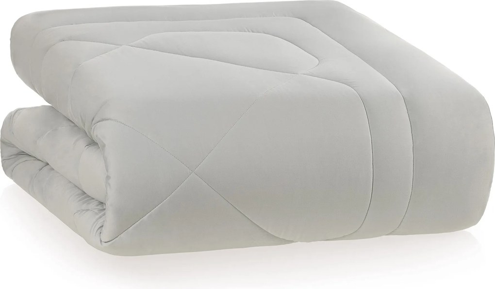 Edredom Trussardi Cetim 300 Fios Grasso Nebbia - Casal Casal