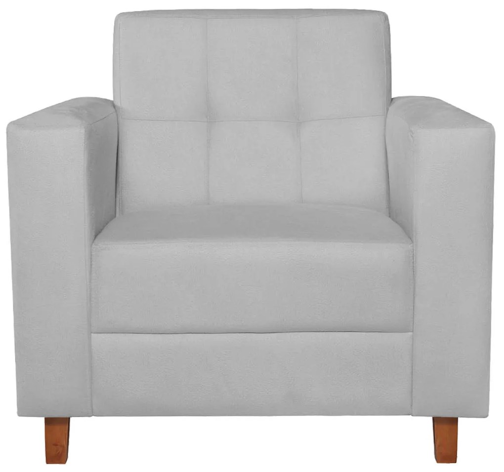 Kit Sofá 2 Lugares e 2 Poltronas Denver Corano Branco - ADJ Decor