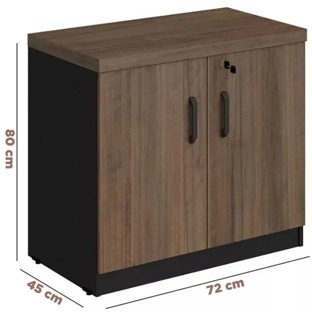 Armário Balcão Baixo 2 portas para Escritório Office