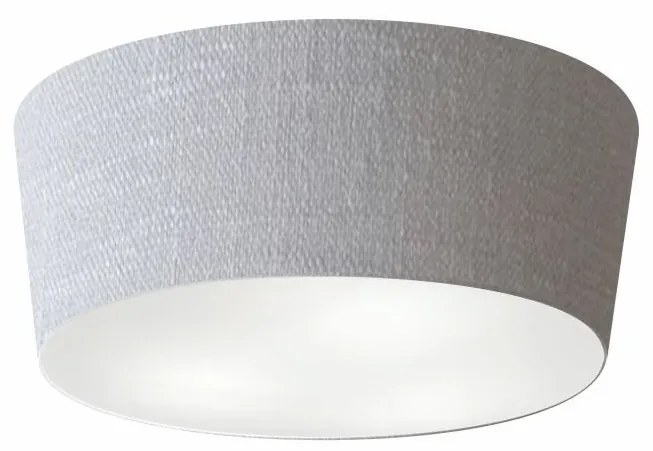 Plafon Cone Md-3003 Cúpula em Tecido 12/40x35cm Rústico Cinza - Bivolt
