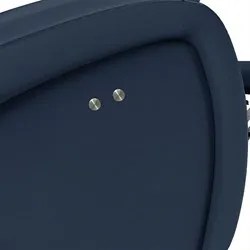Poltrona do Papai Reclinável Kalie Power Touch USB FH9 PU Azul - Mpoze