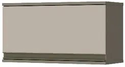 Armário Aéreo 60cm 1 Porta 100% MDF Connect Duna/Cristal - Henn