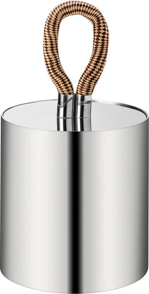 Balde Rapunzel Outdoor Inox C/ Corda Náutica  - Marrom  Marrom