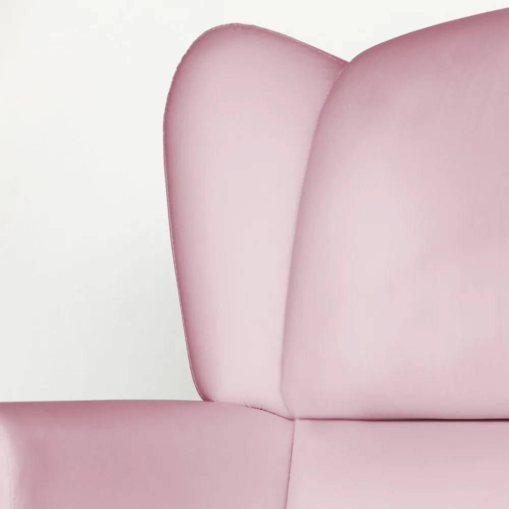 Conjunto Poltrona Ana de Amamentação com Balanço + Puff Ana + Trocador de Fraldas Courino Rosa