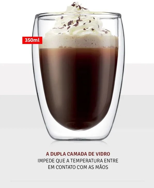 Copo parede dupla 350ml