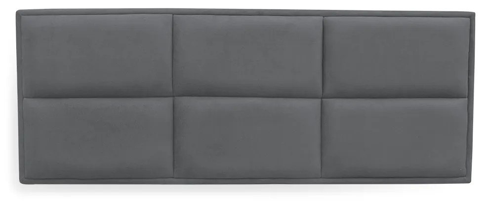 Cabeceira Painel Cama Box Casal 140cm Nina Suede Cinza - Sheep Estofados - Cinza