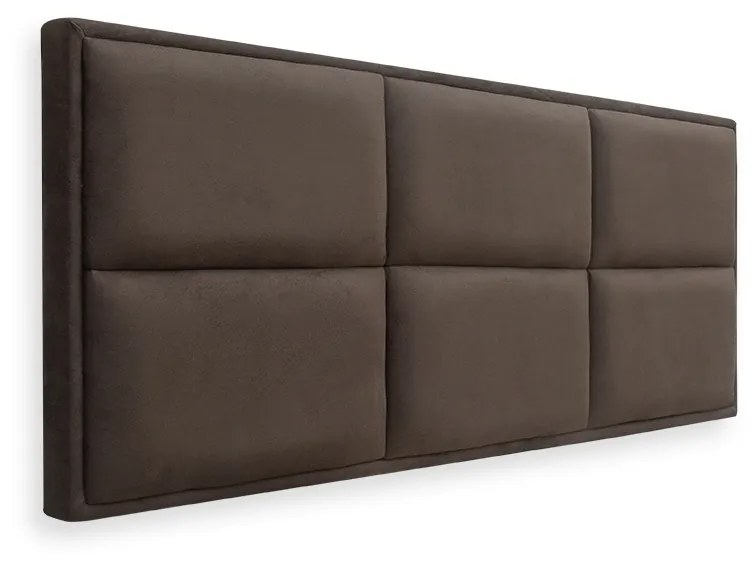 Cabeceira Painel Cama Box Solteiro 100cm Nina Suede Marrom - Sheep Estofados - Marrom
