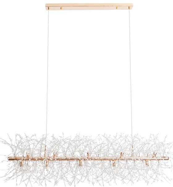 Pendente De Cristal Dourado