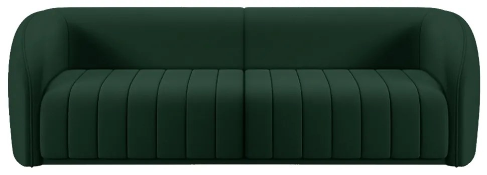Sofá Decorativo Sala de Estar 292cm Adam 4 Lugares Veludo Verde G45 - Gran Belo