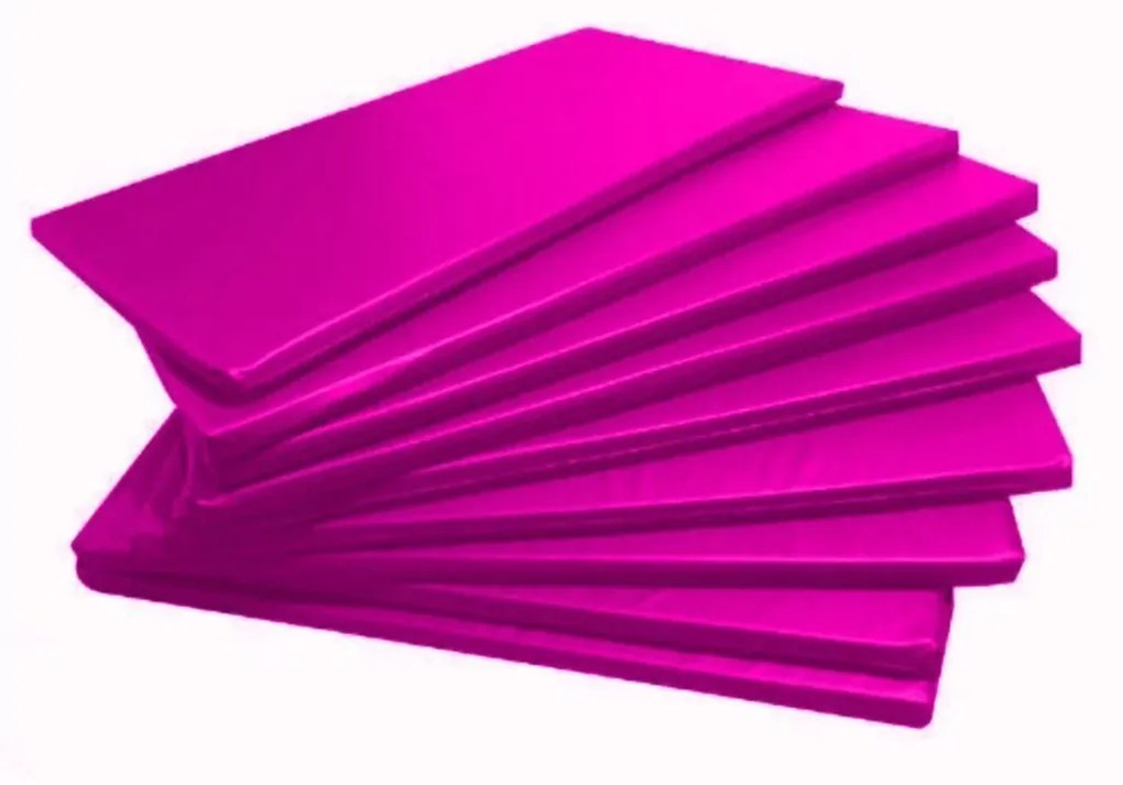 Kit 5 Colchonetes Academia, Espuma D33 Impermeável 90 X 42 (Rosa)
