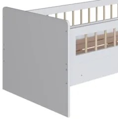 Cama Infantil Com Escorregador Lumiar C06 Branco - Mpozenato