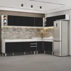 Armário de Cozinha Modulado de Canto 8 Peças CP25 Balcão sem Tampo Bra