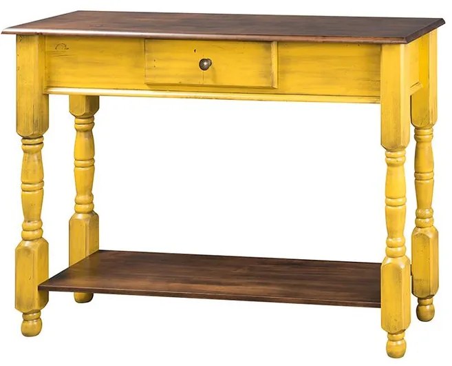 Aparador 1 Gaveta com Prateleira e Pés Torneados - Wood Prime MY 907338