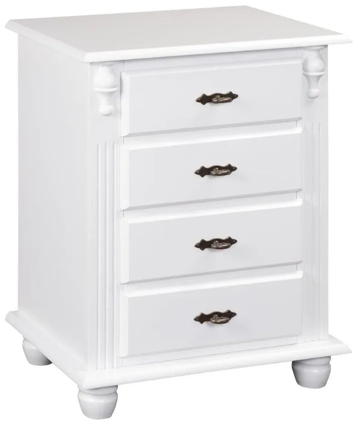 Mesa de Cabeceira 4 Gavetas - Wood Prime MY 26318