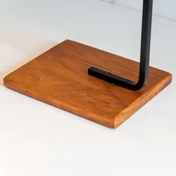 Porta Toalha de Rosto Para Pia Glam Base de Madeira D09 Preto - Mpozen