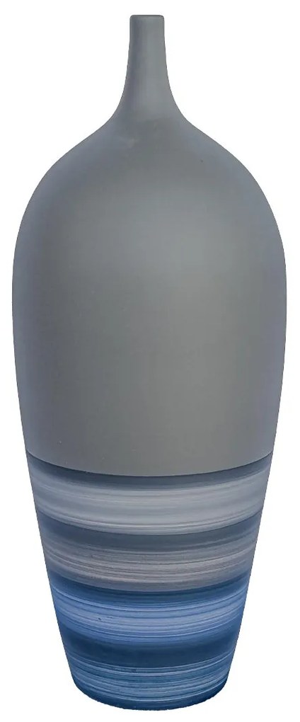 Vaso Garrafa decorativo em Cerâmica Carolina Haveroth - Lagunas Fosco