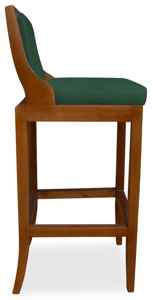 Kit 2 Banquetas Decorativa Josi Veludo Verde Bandeira