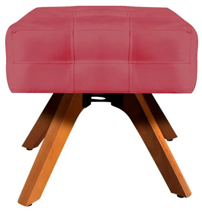 KIT 01 POLTRONA GIRATORIA E 01 PUFF ELIS - Rose