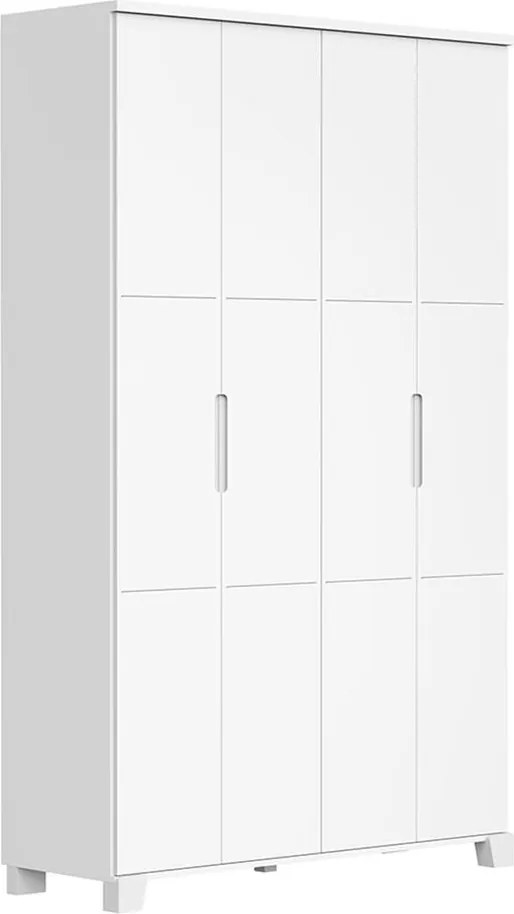 Guarda-Roupa Luna 4 Portas - Branco