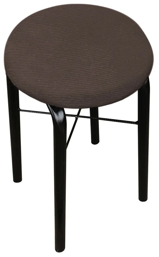 Kit 02 Banquetas Baixa Manu Suede Marrom