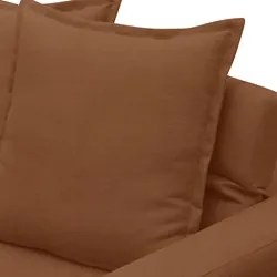 Sofá Retrátil Reclinável 3 Lugares 195cm Roma F05 Veludo Terracota - M