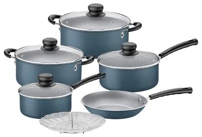 Jogo de Panelas Tramontina Versalhes Antiaderente Azul 6 Peças