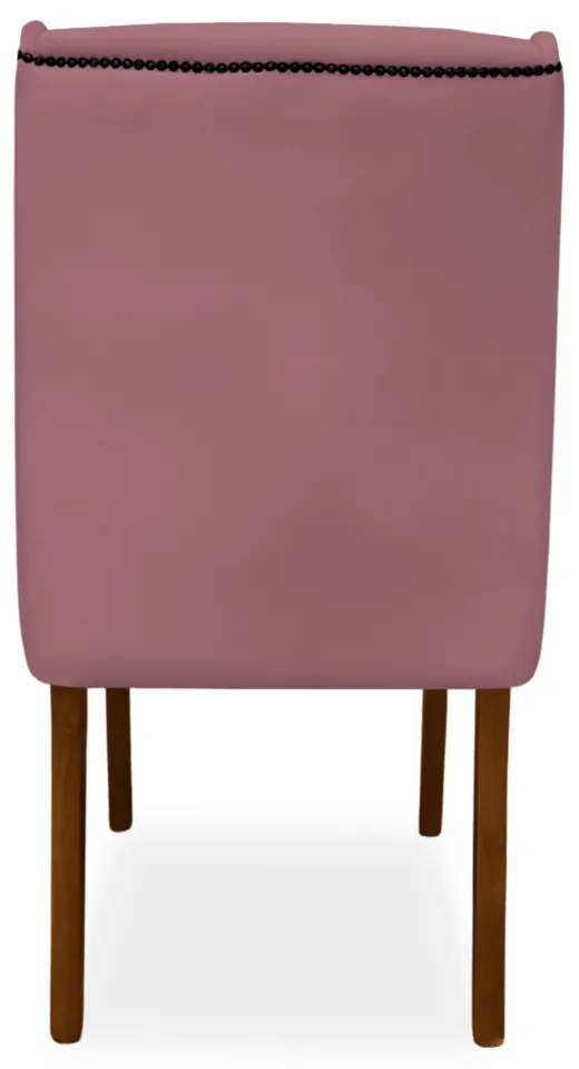 Kit 4 Cadeiras de Jantar Lecce Veludo Rose
