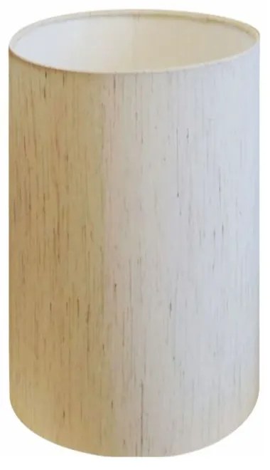 Cúpula Abajur Cilíndrica Cp-7002 Ø13x30cm Linho Bege