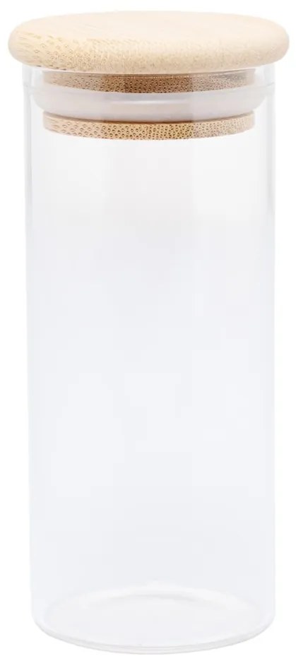 Porta Mantimento De Vidro Borossiicato Com Tampa De Bambu 1 Litro 29468 Wolff