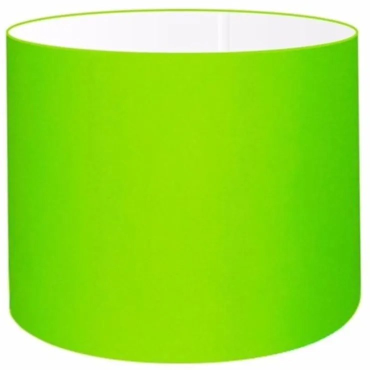 Cúpula abajur cilíndrica cp-8019 Ø40x30cm verde limão