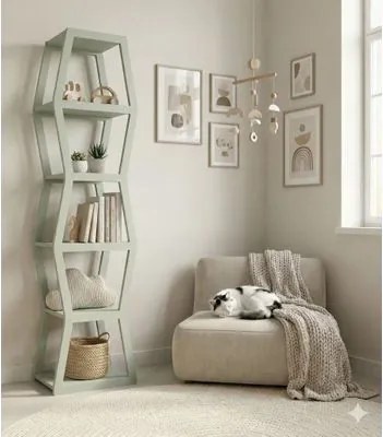 Estante Componível Tower Menta Woodyou 175x38x34 cm