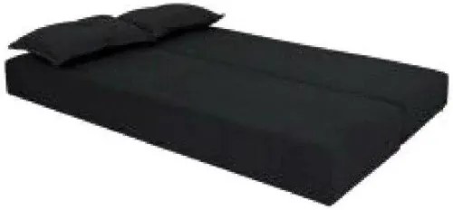 Sofá Cama Bicama 3 Lugares 200X62Cm Casal Sofanete Suede (Violeta, Liso)