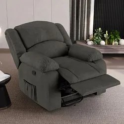 Poltrona do Papai Reclinável Pietra Glider Giratória Massagem FH9 Linh