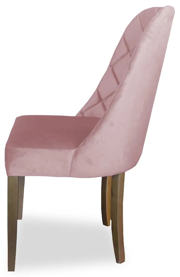 kit com 6 Cadeiras de Jantar Dublin Suede Rose