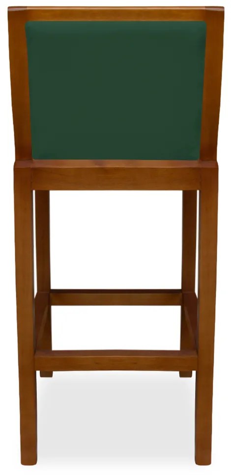 Banqueta Decorativa Josi Veludo Verde Bandeira