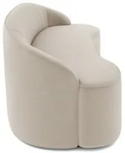 Sofá 5 Lugares para Sala de Estar Living 300cm Theo D06 Veludo Creme -